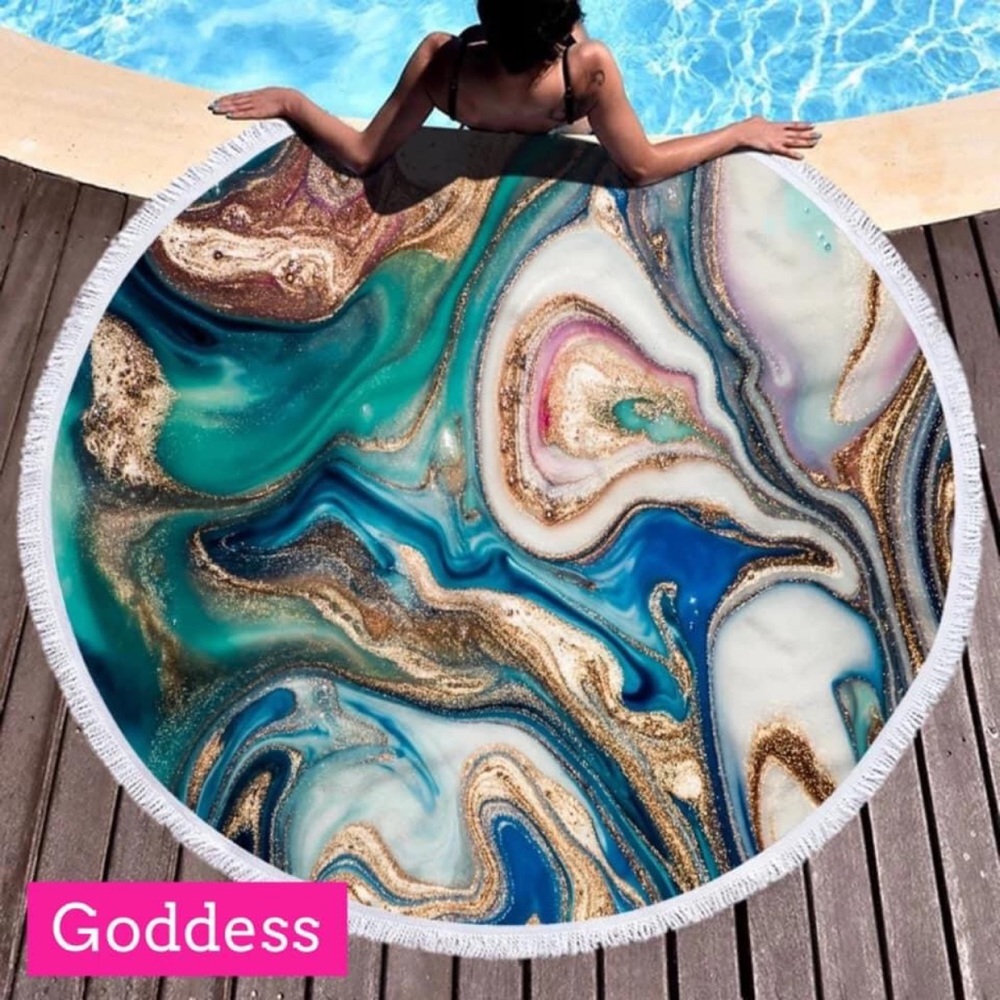LAST 1️⃣ Geode Goddess Beach Towel